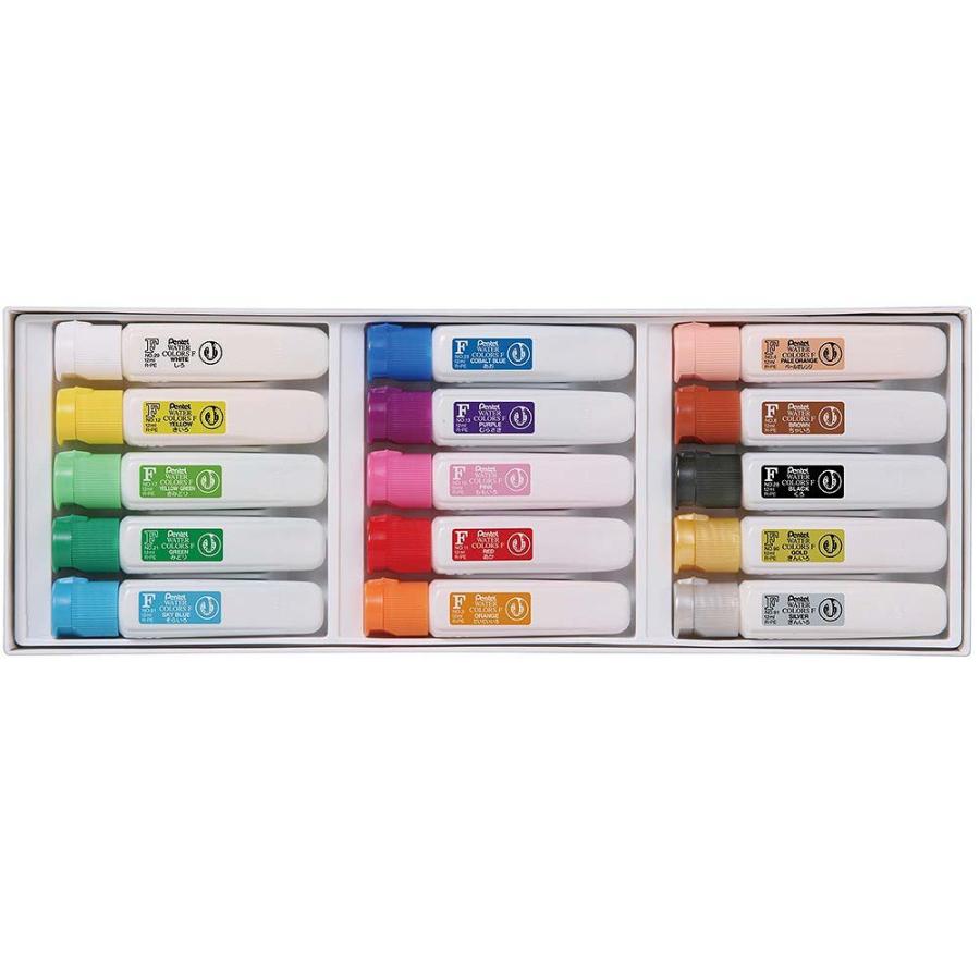 ぺんてる エフ水彩 ポリチューブ入り セット 15色  WFC2-15 えのぐ 絵の具 画材 | ぺんてる | 01