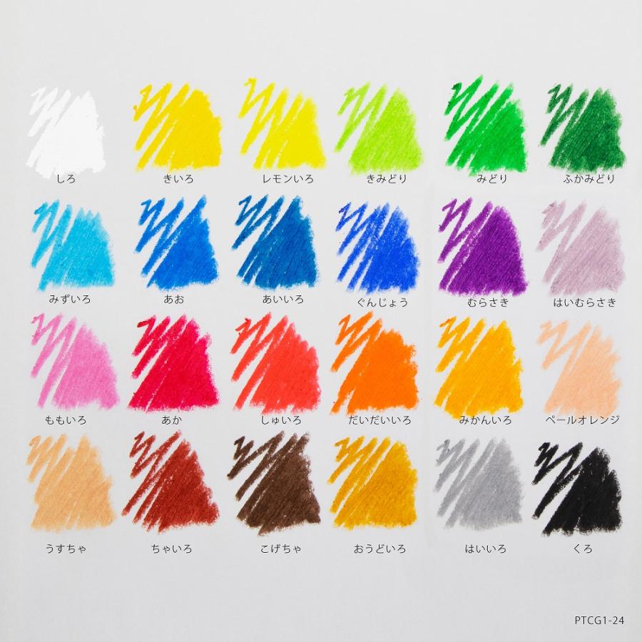 ペンテル ずこうクレヨン 24色入 PTCG1-24 |  | 10