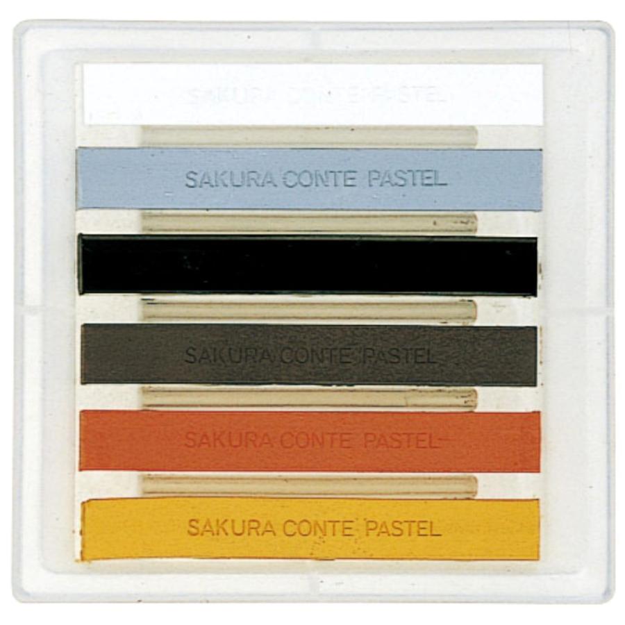 サクラクレパス サクラコンテパステル 6色 A CT6A 画材 クレヨン 描画材料 | サクラクレパス | 01