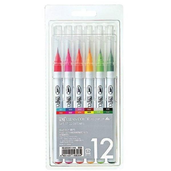 呉竹 ZIG クリーンカラー リアルブラッシュ 12VA RB-6000AT/12VA | 呉竹