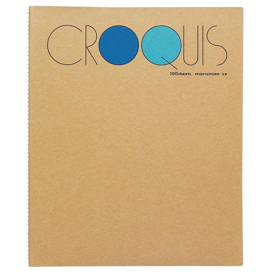 マルマン クロッキーブック Mサイズ 100枚 ブルー SM-02 | maruman