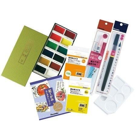 呉竹＜クレタケ＞ 顔彩耽美絵てがみセット MC22-4 | 呉竹 | 01