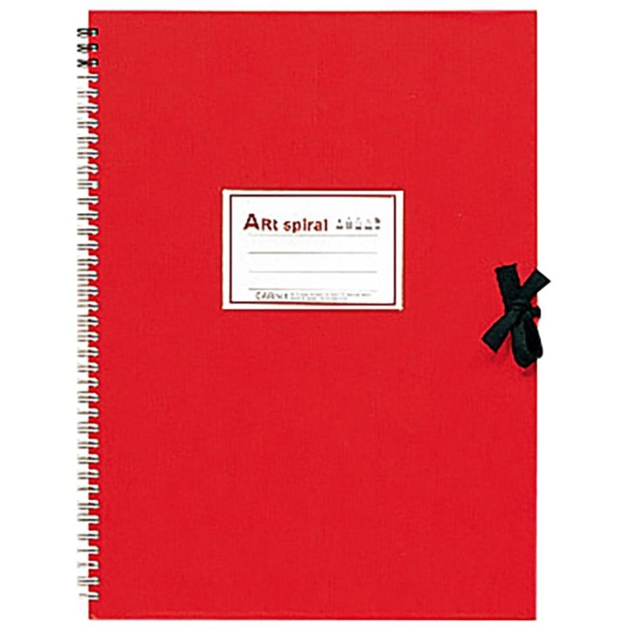マルマン　アートスパイラルスケッチブック　F4　24枚　厚口　レッド　S314-01 | maruman