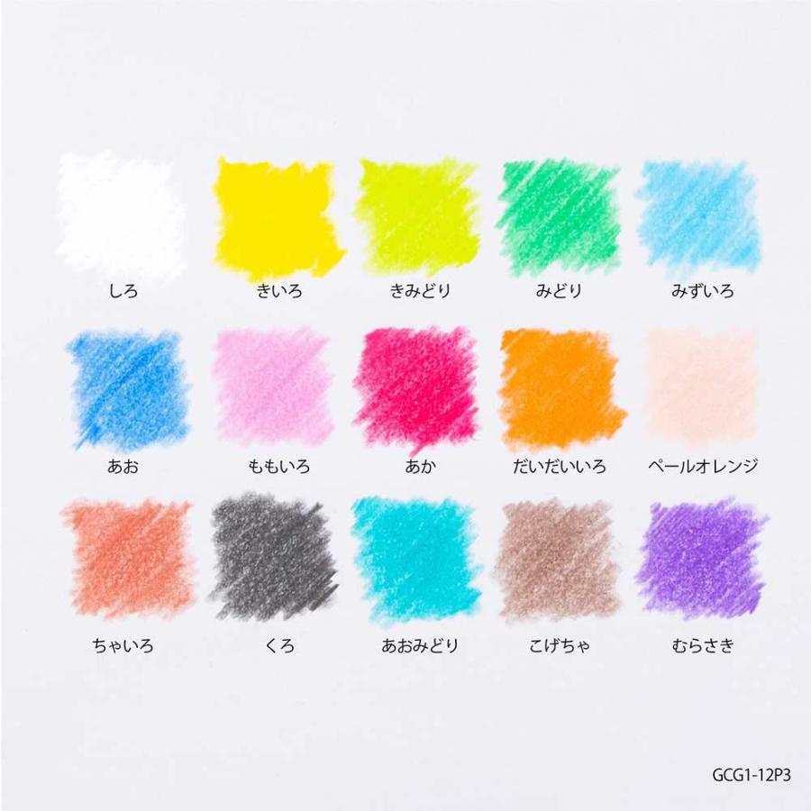 ペンテル 小学校色えんぴつ 12色 + ３色 GCG1-12P3 | ブランド登録なし | 09