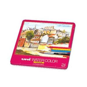 三菱鉛筆 uni ユニ 水彩色鉛筆 ウォーターカラー 24色 UWC24C | 三菱鉛筆