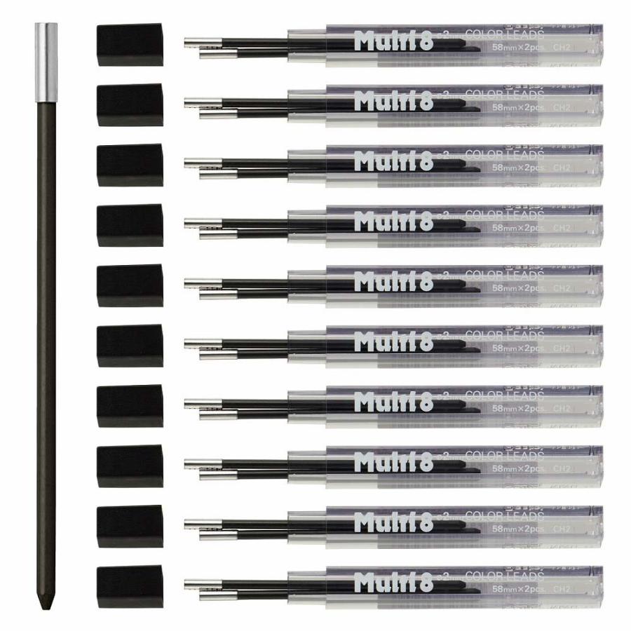 ぺんてる pentel マルチ8用 カラー芯 黒 CH2-A | マルチ8 | 07