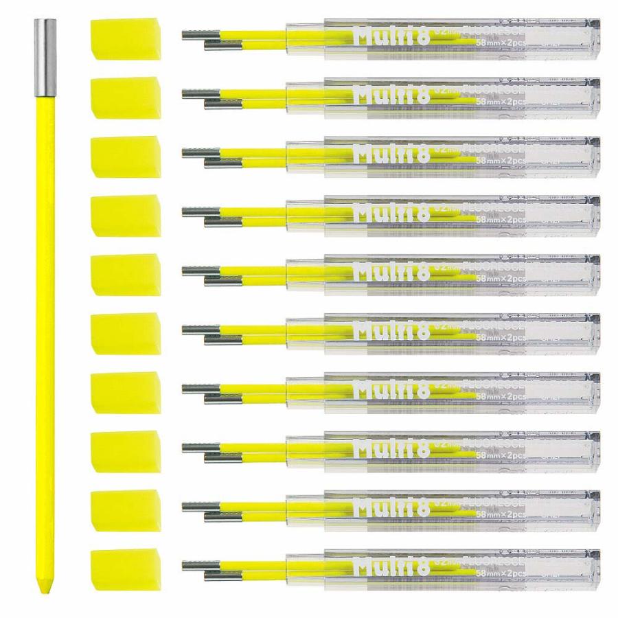 ぺんてる pentel マルチ8用 カラー芯 蛍光イエロー CH2F-G | マルチ8 | 07