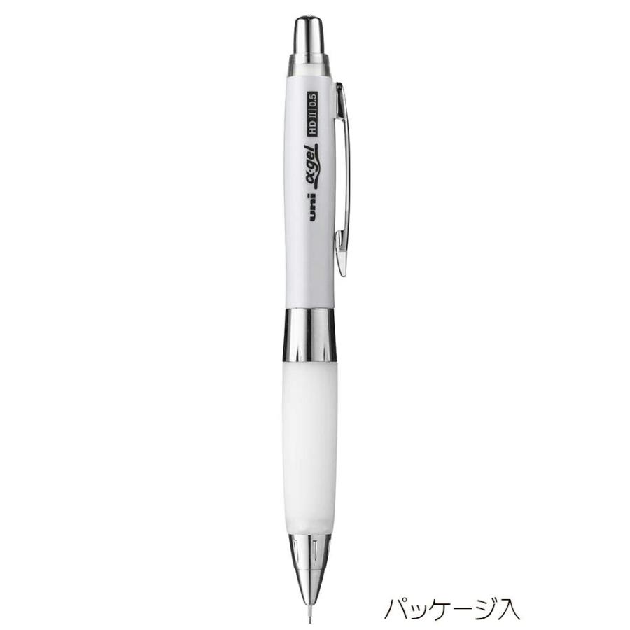＜三菱鉛筆＞ アルファゲルシャープペン　0.5mm　ホワイト M5619GG1P.1 | 三菱鉛筆