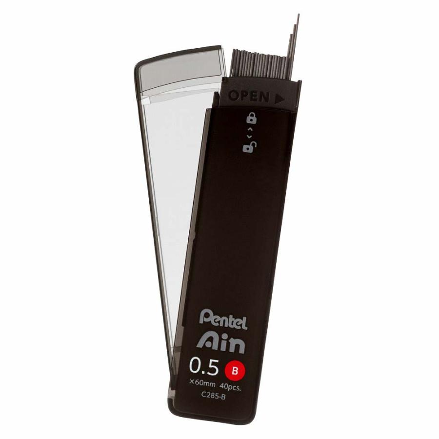 ぺんてる シャープペン　替芯 Pentel Ain 0.5mm B 3個パック XC285B-3P | ぺんてる | 08
