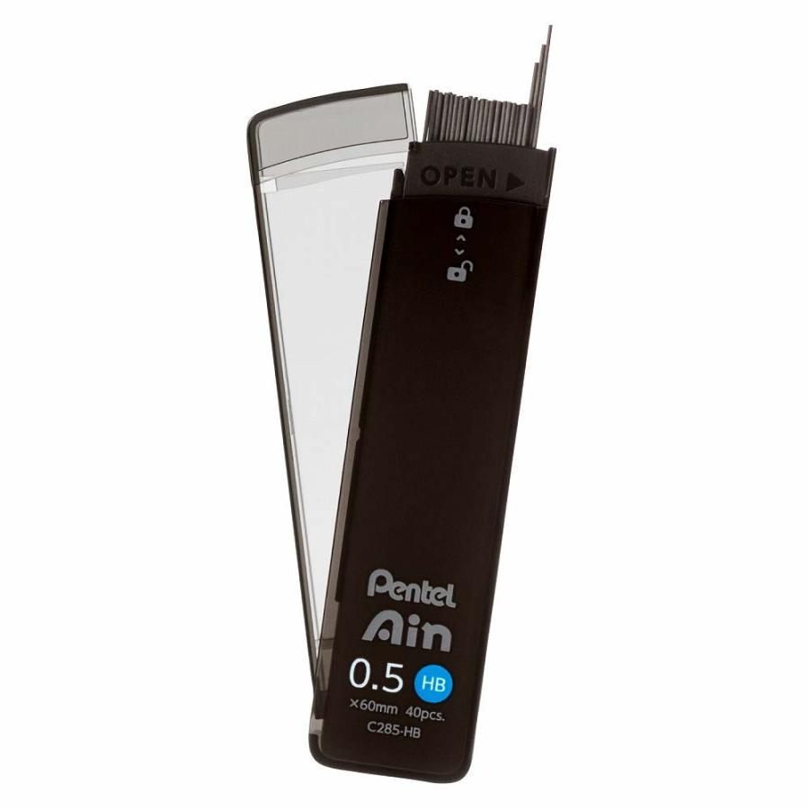 【欠品中：納期未定 入荷次第発送】ぺんてる シャープペン 替芯 Pentel Ain 0.5mm HB 3個パック XC285HB-3P | ぺんてる | 08