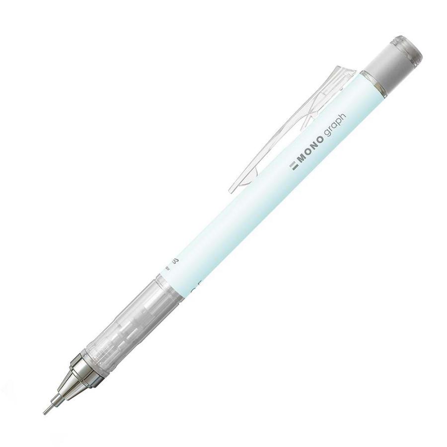 トンボ鉛筆 Tombow シャープペン モノグラフ 消しゴム付 アイスブルー PPA-242A 0.5mm | MONO | 01