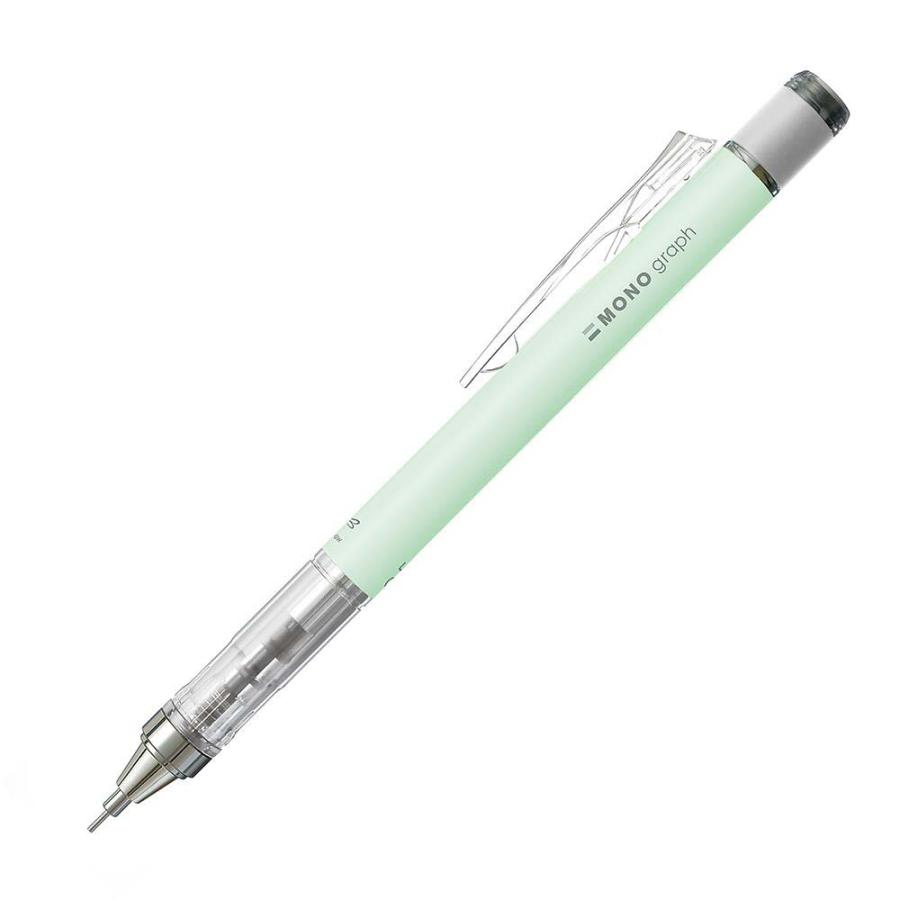 トンボ鉛筆 Tombow シャープペン モノグラフ 消しゴム付 ミントグリーン PPA-242C 0.5mm | MONO | 02