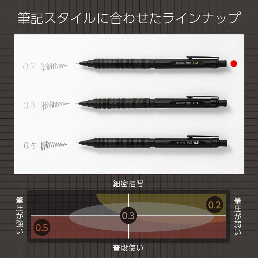 ぺんてる Pentel シャープペン オレンズネロ ORENZ NERO 0.2mm ブラック | オレンズ | 07
