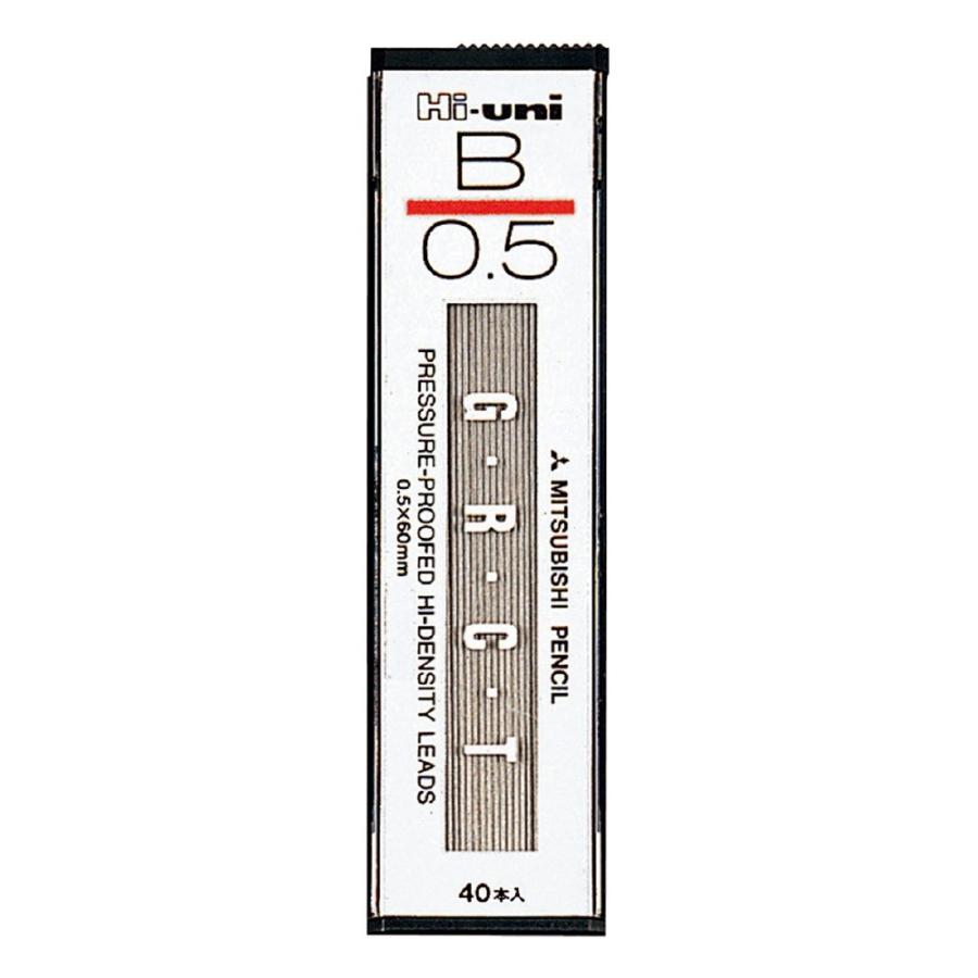 ＜三菱鉛筆＞ シャープペン替芯ハイユニ Hi-uni  0.5mm　Ｂ　HU05300B | 三菱鉛筆