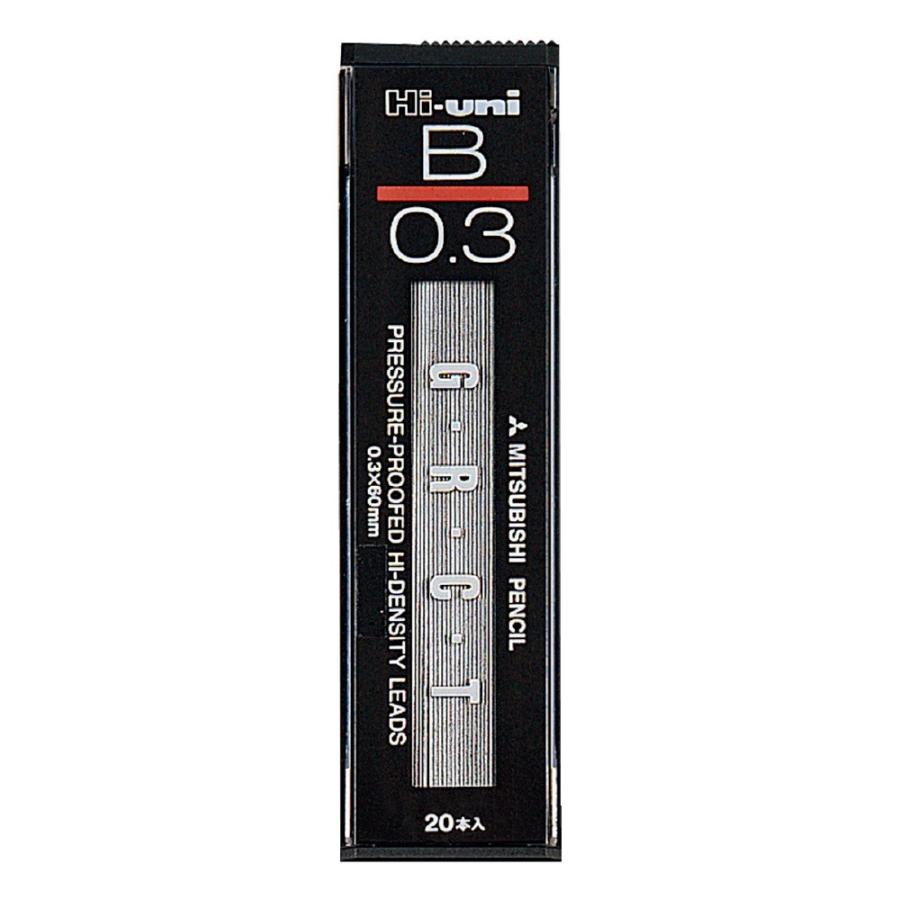 ＜三菱鉛筆＞ シャープペン替芯ハイユニ Hi-uni  0.3mm　Ｂ　HU03300B | 三菱鉛筆