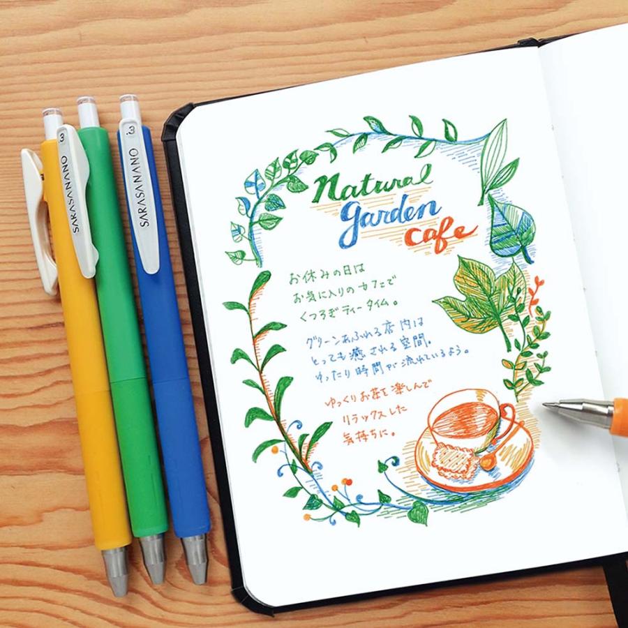 ゼブラ ZEBRA サラサナノ 0.3mm 4色セット 休息 JJH72-4C-KY うるふわクッション ジェルボールペン サラサ | ZEBRA | 01