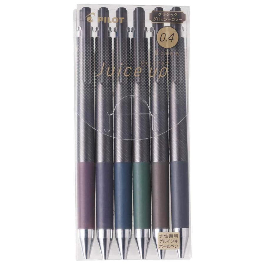 パイロット PILOT ジュースアップ 0.4mm クラシックグロッシーカラー 6色セット LJP120S4-6CCG ゲルインキボールペン | PILOT（文具）