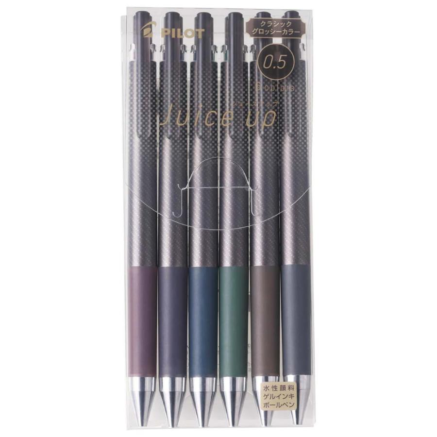 パイロット PILOT ジュースアップ 0.5mm クラシックグロッシーカラー 6色セット LJP120S5-6CCG ゲルインキボールペン | PILOT（文具）