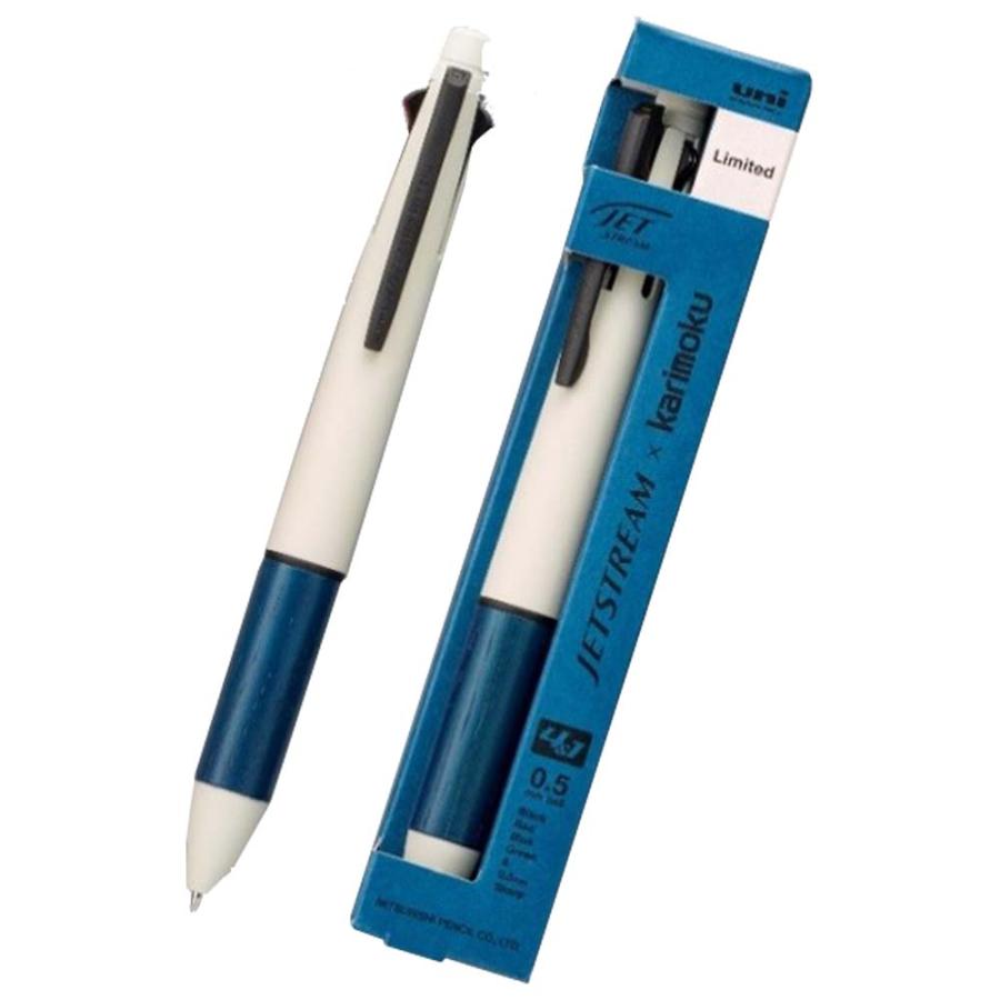 三菱鉛筆 uni ジェットストリーム 4&1 karimoku 限定カラー インディゴブルー MSXE5KF05.CGB 油性ボールペン | ジェットストリーム