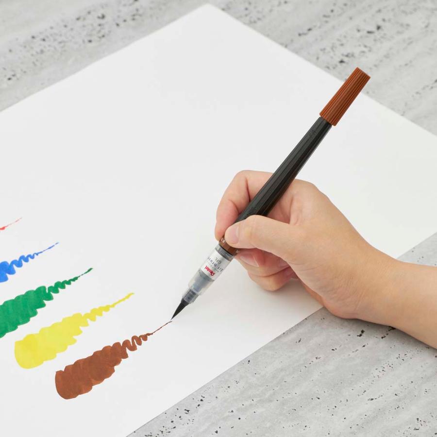ぺんてる アートブラッシュ　ブラウン　カラー筆ペン　XGFL-106 |  | 02