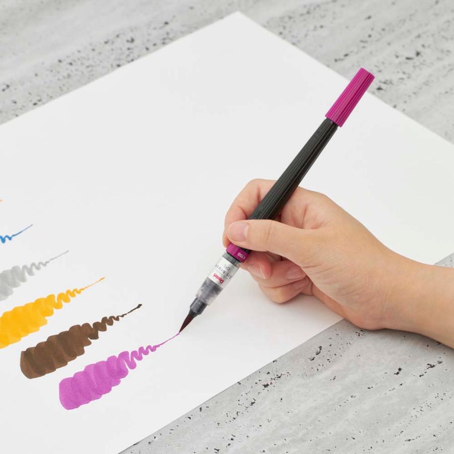 ぺんてる アートブラッシュ　パープル　カラー筆ペン　XGFL-150 |  | 02