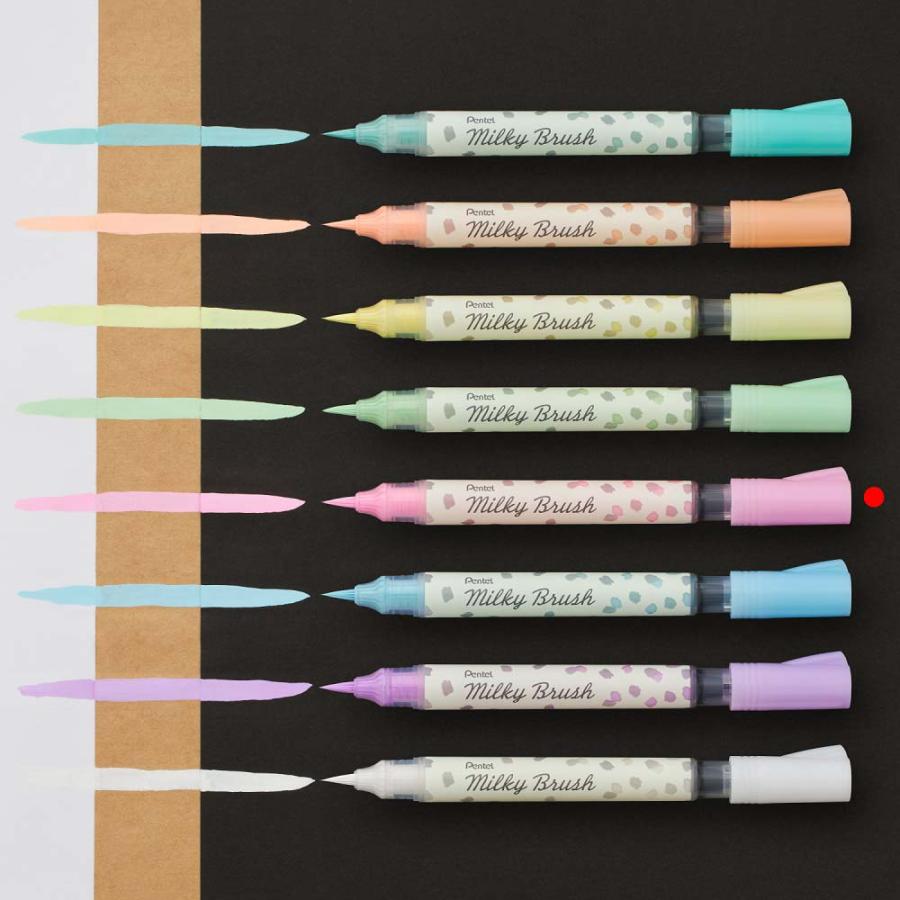 ぺんてる pentel ミルキーブラッシュ Milky Brush パステルピンク XGFH-PP | ぺんてる | 06