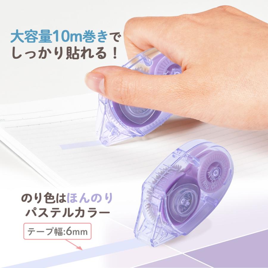 プラス PLUS Pasty テープのり 使い切りタイプ パープル TG-1511-P 54-455 | PLUS | 03