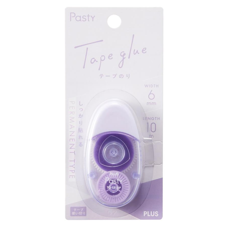 プラス PLUS Pasty テープのり 使い切りタイプ パープル TG-1511-P 54-455｜econvecoco｜08