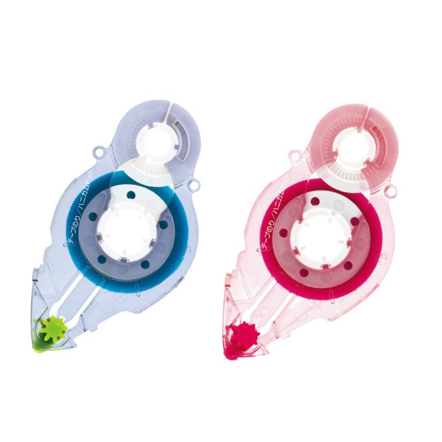 【欠品中：納期未定 入荷次第発送】プラス(PLUS) テープのり リフィル スピンエコハニカム 交換テープ 8.4mm幅 ピンク TG-621 37-566 | PLUS | 01