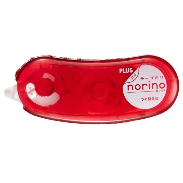 プラス(PLUS） テープのり norino pod（ノリノ・ポッド） つめ替え式本体　「強力に貼れる」　TG-1122　レッド　8.4mm　38-892 | PLUS