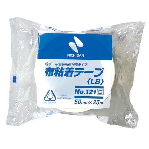 ニチバン　布粘着テープ　中軽量物封かん用　白 1215-50 | NICHIBAN