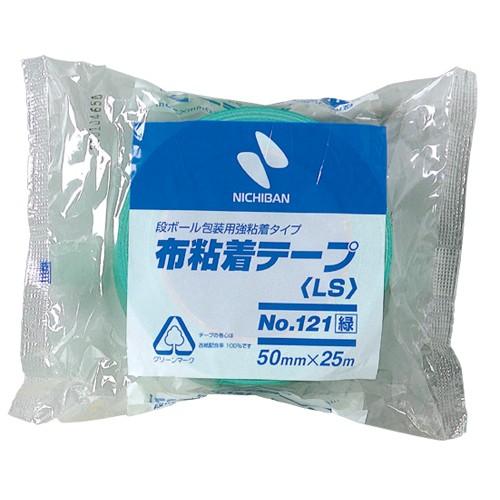 ニチバン　布粘着テープ　中軽量物封かん用　緑 1213-50 | NICHIBAN