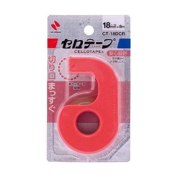 Nichiban ニチバン　セロテープ（R） 小巻カッター付 まっすぐ切れる　赤　CT-18DCR | ブランド登録なし