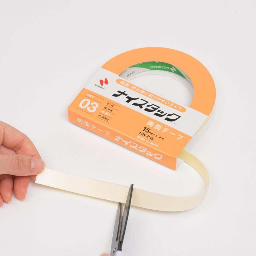 Nichiban ニチバン　ナイスタック　粗面・凹凸面に貼りやすいタイプ　大巻　15mm×4m NW-P15 |  | 01