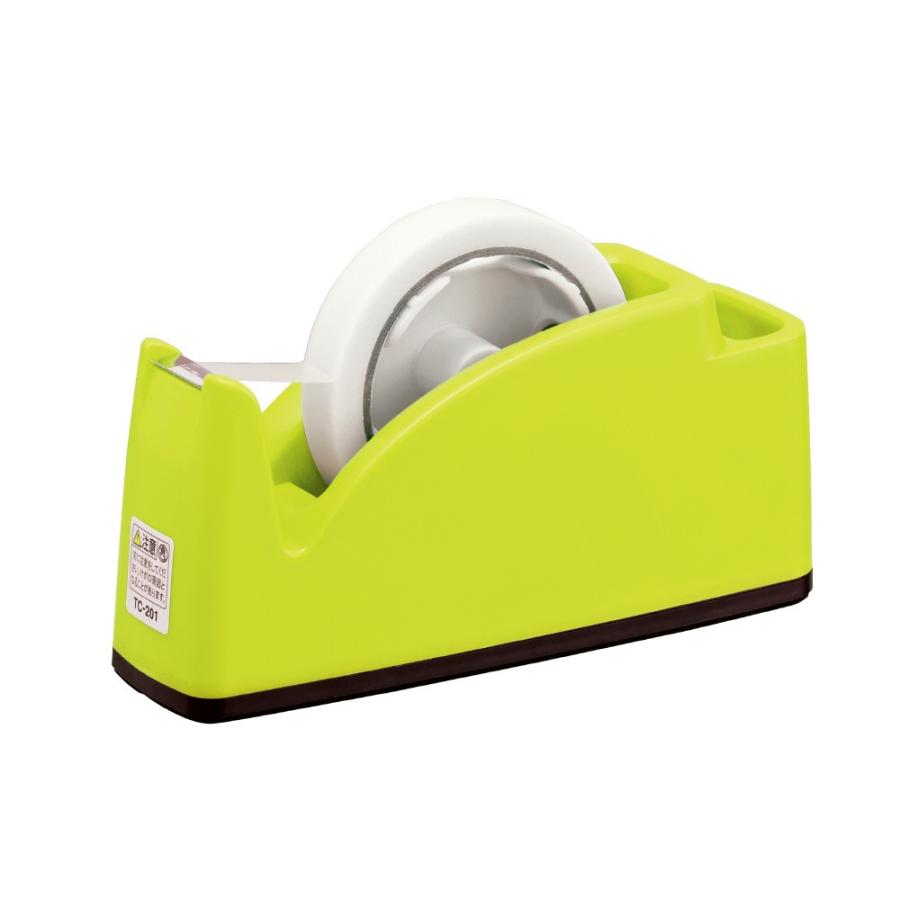 プラス(PLUS)テープカッター ペン立てポケット付タイプ ライトグリーン TC-201　31-242 | PLUS