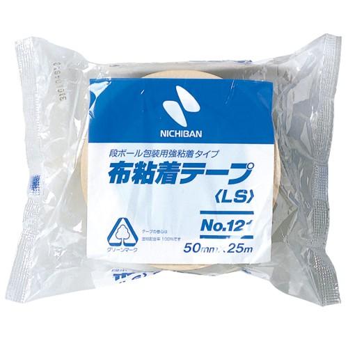 ニチバン　布粘着テープ　中軽量物封かん用　黄土 121-50 | NICHIBAN