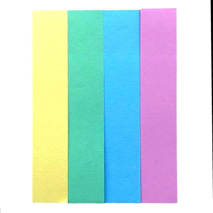 サンフレイムジャパン　付箋紙 15×75 パステル ４Ｐ　391-0309 3910309 |  | 02