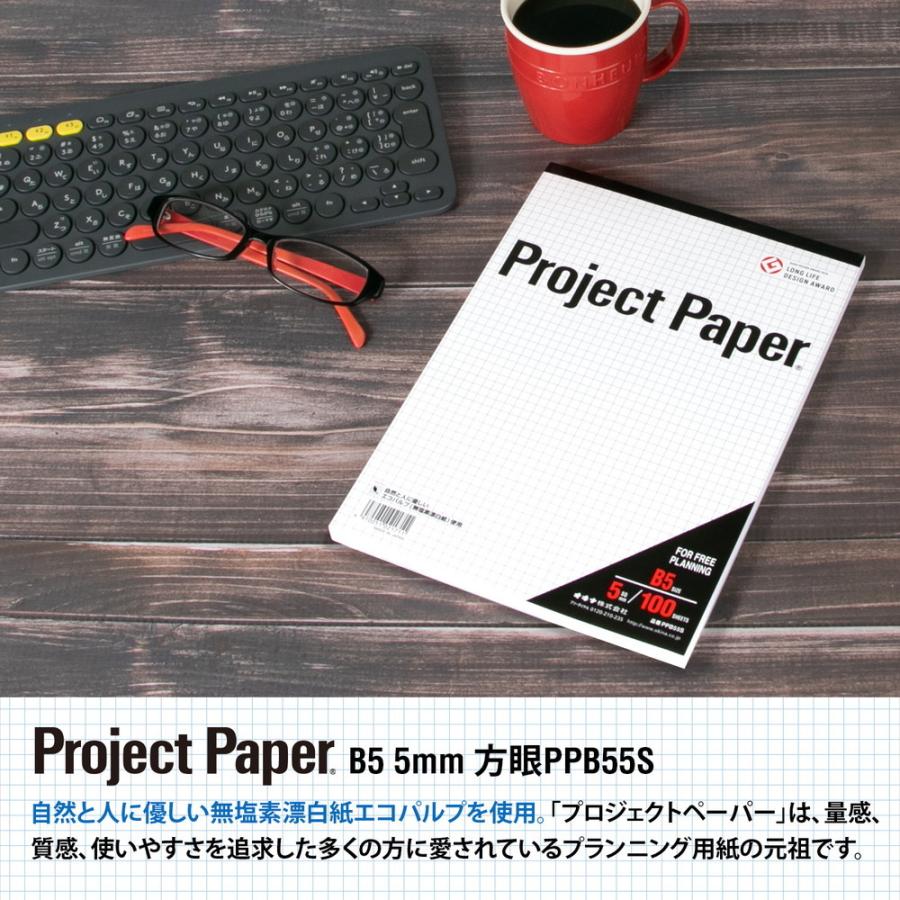 オキナ okina プロジェクトペーパー B5 5ミリ方眼 100枚 PPB55S | OKINA | 01