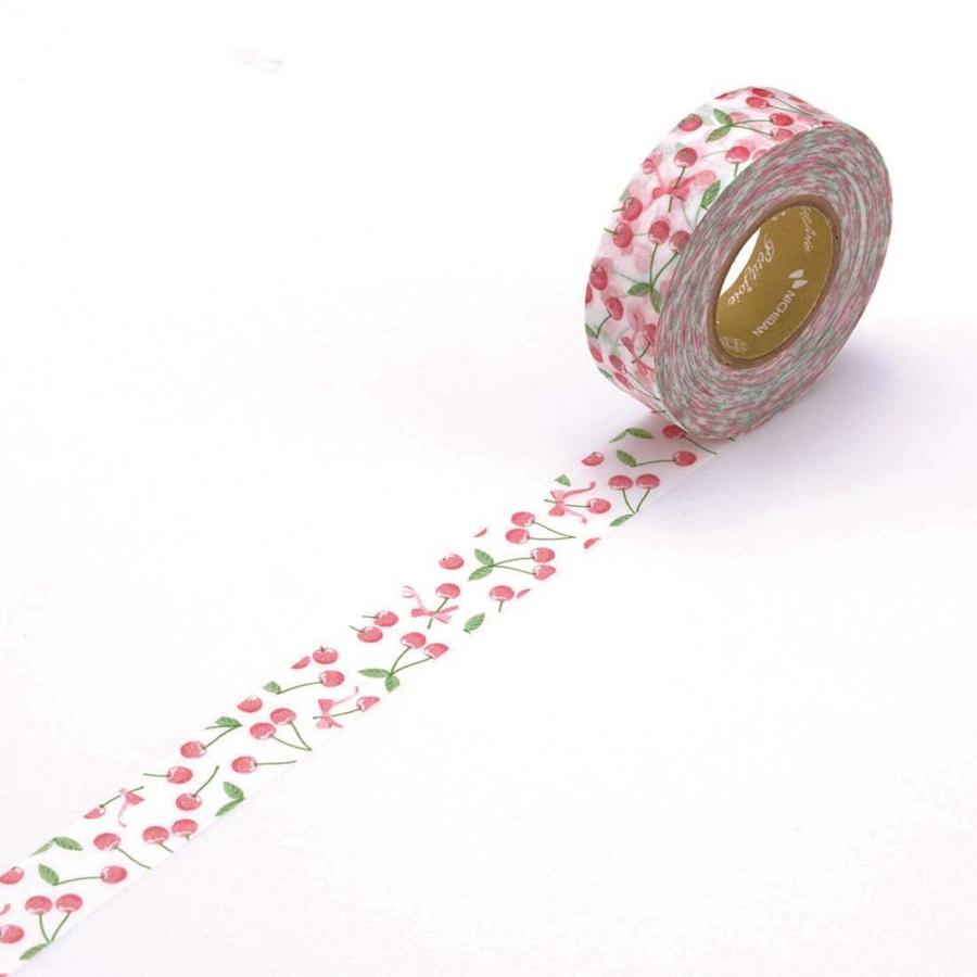 Nichiban ニチバン　マスキングテープ　プチジョア　チェリーリボン PJMT-15S028 | NICHIBAN | 01