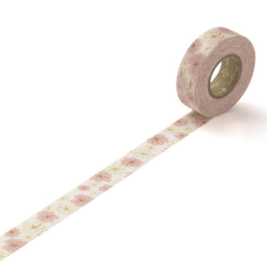 Nichiban ニチバン　マスキングテープ　プチジョア　フラワ―ピンク PJMT-15S036 | NICHIBAN | 01
