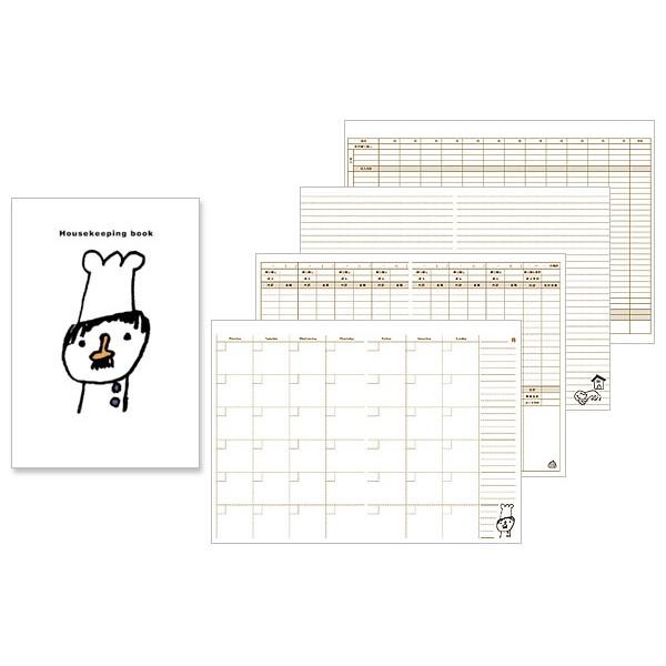 デザインフィル　家計簿（B5） 月間＋週間 コックさん柄　12265006 |  | 01