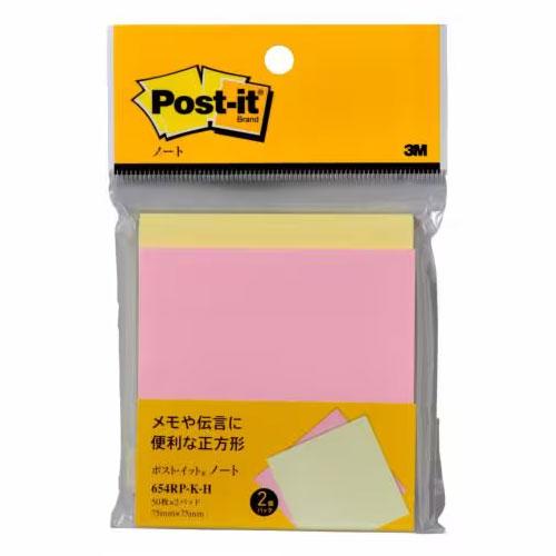 3M　654RP-K-H　ポスト・イット　再生紙フック　イエロー | 