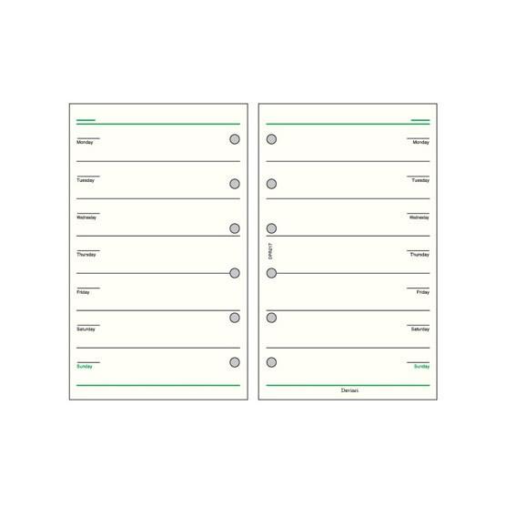 レイメイ藤井　ダ・ヴィンチ　リフィル　ポケットサイズ　スケジュール　フリーウィークリースケジュールC　DPR217 | ダ・ヴィンチ