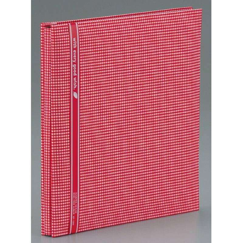 セキセイ ハーパーハウス ミニフリーアルバム Ｇチェックレッド XP-1002-20 | 