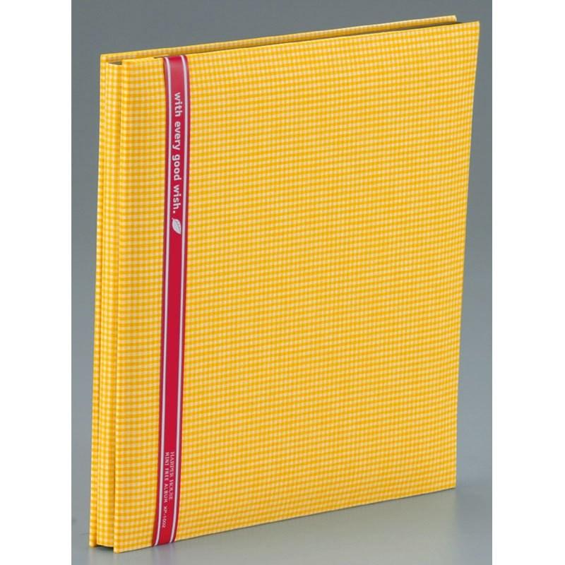 セキセイ　ハーパーハウス　ミニフリーアルバム　Ｇチェックイエロー　XP-1002-50 | 