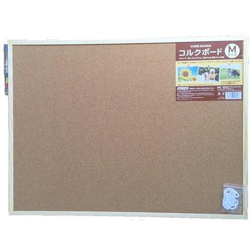 サンフレイムジャパン　コルクボード(M)　450×600mm 付属品付き　500-2350 | 