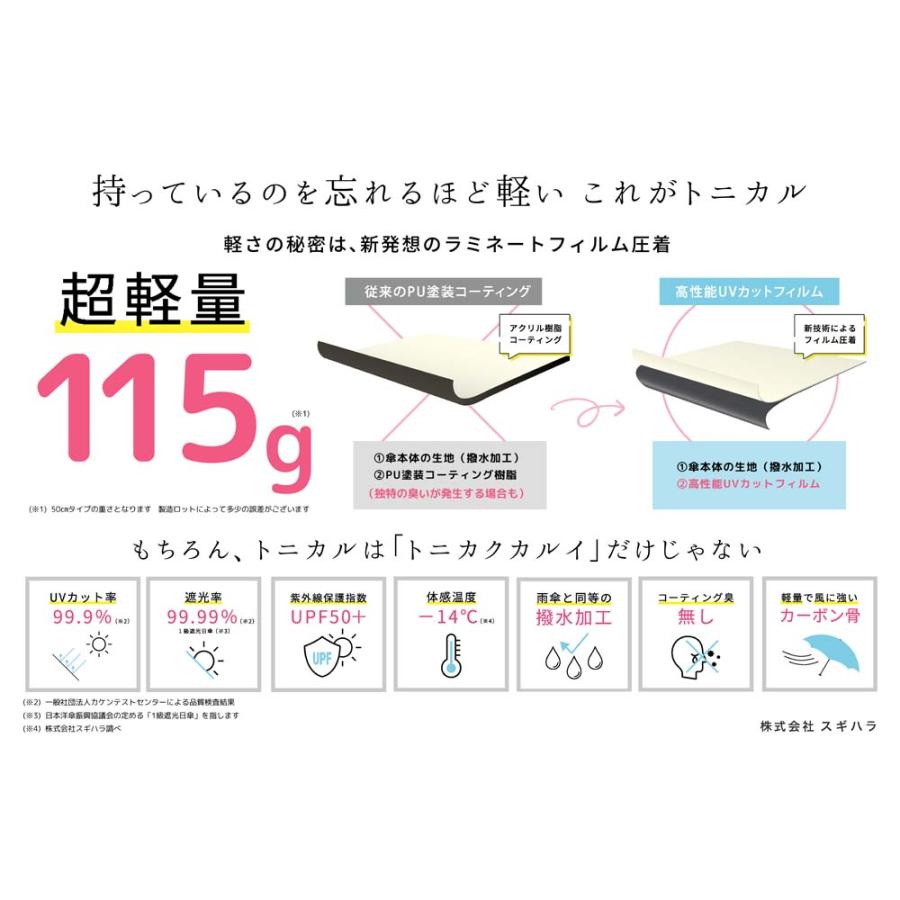 スギハラ 晴雨兼用傘 TONICAL トニカル 超軽量 50cm ミニ ブルー 6905 | ブランド登録なし | 02