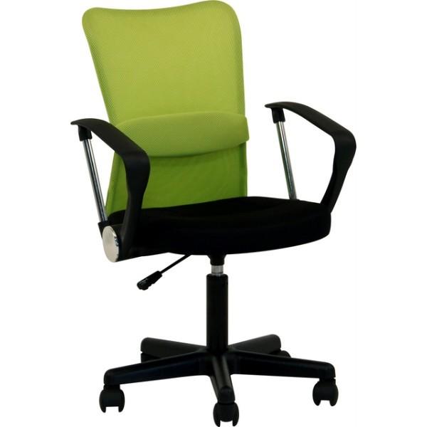 不二貿易 メッシュバックチェアー　ハンター　肘付 GR グリーン 90871 | 