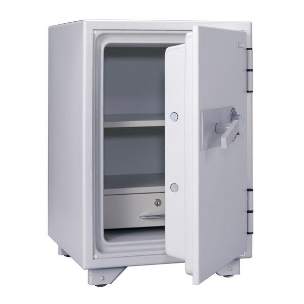 日本アイ・エス・ケイ キングスーパーダイヤル耐火金庫 アラーム付 KS-50SDA W ホワイト 地震 災害 防災 | 日本アイ・エス・ケイ