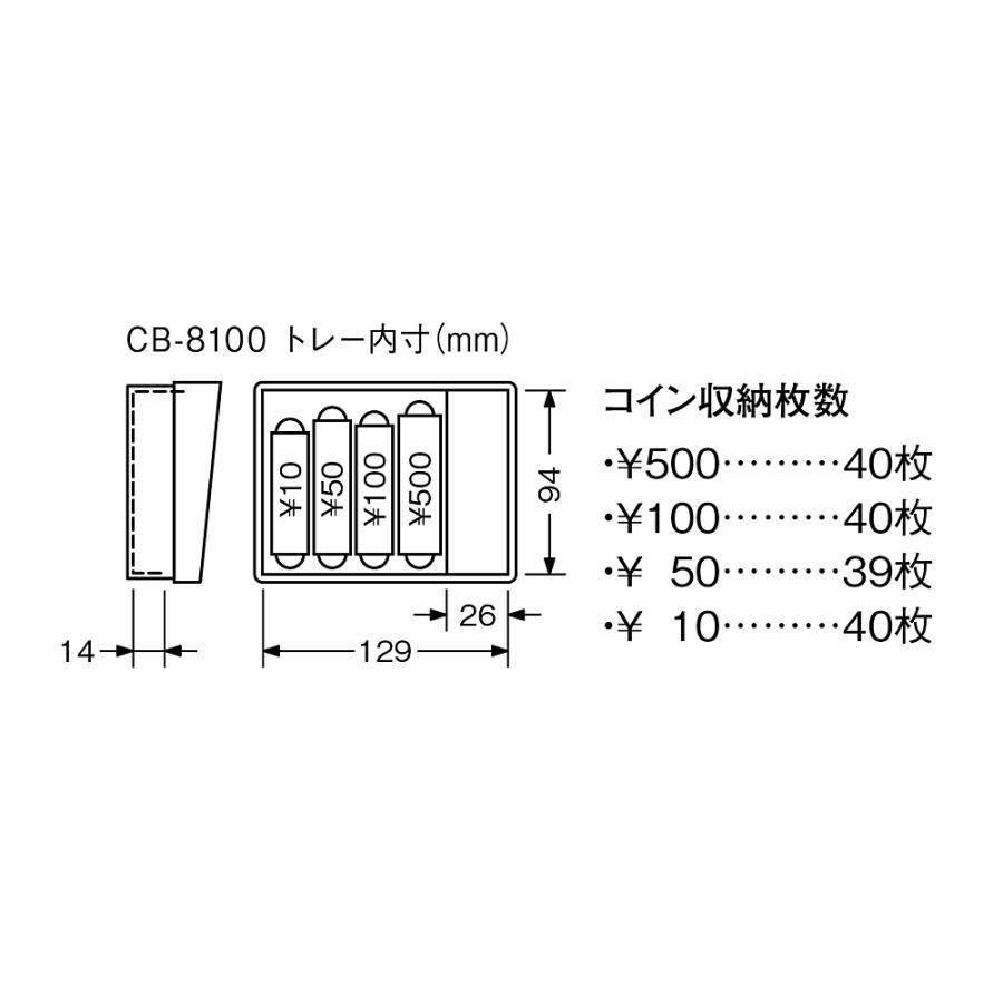 カール事務器 手提げ金庫 キャッシュボックス B7 ブルー CB-8100-B 貴重品 セキュリティ 店舗 物販 イベント｜econvecoco｜03